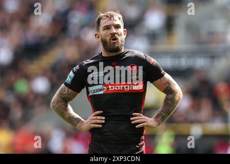 Daryl Clark de membres Helens lors du match Betfred Super League Round 20 Hull FC vs St Helens au MKM Stadium, Hull, Royaume-Uni, 3 août 2024 (photo Mark Cosgrove/News images) Banque D'Images