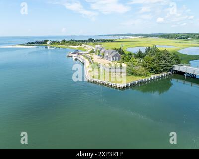 vue aérienne d'une section de la route du point de remorquage Banque D'Images