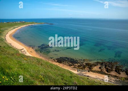 vue sur la magnifique baie ouest préservée à elie et earlsferry fife east scotland Banque D'Images