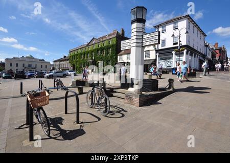 Angel Hill Bury St Edmunds Suffolk, Angleterre Royaume-Uni Banque D'Images