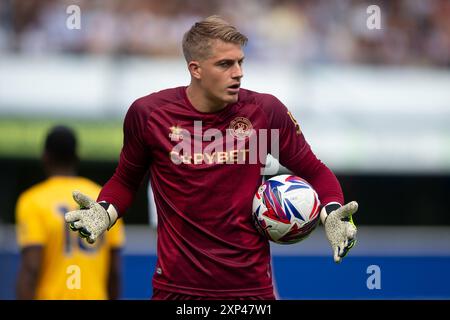 3 août 2024 ; stade Loftus Road, Shepherds Bush, West London, Angleterre; pré-saison Football Friendly, Queens Park Rangers contre Brighton et Hove Albion ; Paul Nardi de Queens Park Rangers crédit : action plus Sports images/Alamy Live News Banque D'Images