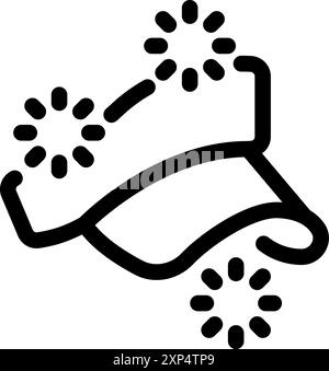 Simple icône noire et blanche d'un tambour de machine à laver tournant avec des vêtements à l'intérieur et des gouttes d'eau Illustration de Vecteur