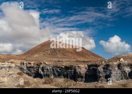 Ville stratifiée attraction naturelle sur l'île de Lanzarote, îles Canaries, Espagne Banque D'Images