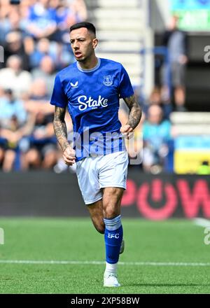 Dwight McNeil d'Everton lors du match amical de pré-saison Preston North End vs Everton à Deepdale, Preston, Royaume-Uni, le 3 août 2024 (photo de Cody Froggatt/News images) Banque D'Images