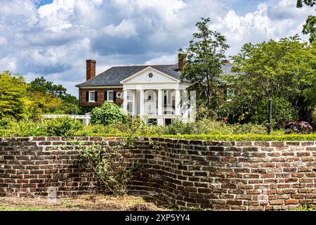 Plantation Boone's Hall située à Mt Pleasant près de Charleston, Caroline du Sud États-Unis Banque D'Images