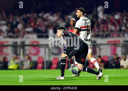 São Paulo (SP), 03/08/2024 - Soccer/São PAULO X FLAMENGO - Rossi from Flamengo - match entre São PAULO X FLAMENGO, valable pour la 21ème manche du Championnat brésilien, tenue au stade MorumBis, à São Paulo, dans la soirée de ce samedi 03. (Photo : Eduardo Carmim/Alamy Live News) Banque D'Images