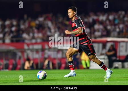 São Paulo (SP), 03/08/2024 - Soccer/São PAULO X FLAMENGO - Allan from Flamengo - match entre São PAULO X FLAMENGO, valable pour la 21ème manche du Championnat brésilien, tenue au stade MorumBis, à São Paulo, dans la soirée de ce samedi 03. (Photo : Eduardo Carmim/Alamy Live News) Banque D'Images