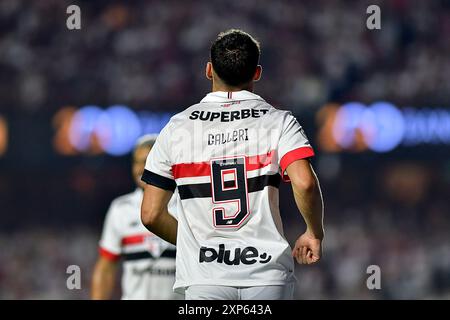 São Paulo (SP), 03/08/2024 - Soccer/São PAULO X FLAMENGO - Calleri de São Paulo - match entre São PAULO X FLAMENGO, valable pour la 21ème manche du Championnat brésilien, tenue au stade MorumBis, à São Paulo, dans la soirée de ce samedi 03. (Photo : Eduardo Carmim/Alamy Live News) Banque D'Images