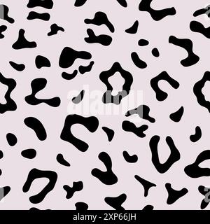 Motif sans couture de vecteur de peau de léopard de neige. Fond de motif imprimé animal de chat sauvage abstrait panthère, papier peint, design textile. Illustration de Vecteur