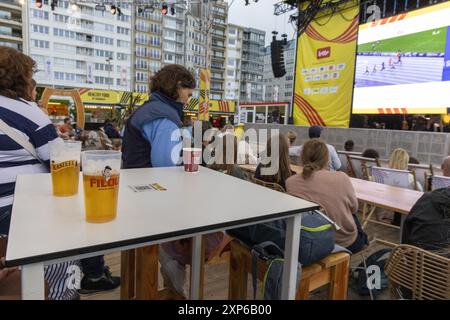 Middelkerke, Belgique. 03 août 2024. Le Festival Olympique, le samedi 03 août 2024 à Middelkerke. Les Jeux de la XXXIIIe Olympiade se déroulent à Paris du 26 juillet au 11 août. La délégation belge compte 165 athlètes dans 21 sports. BELGA PHOTO NICOLAS MAETERLINCK crédit : Belga News Agency/Alamy Live News Banque D'Images