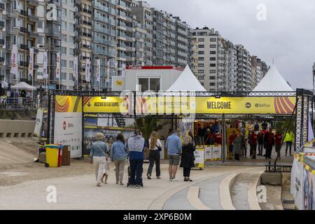 Middelkerke, Belgique. 03 août 2024. Le Festival Olympique, le samedi 03 août 2024 à Middelkerke. Les Jeux de la XXXIIIe Olympiade se déroulent à Paris du 26 juillet au 11 août. La délégation belge compte 165 athlètes dans 21 sports. BELGA PHOTO NICOLAS MAETERLINCK crédit : Belga News Agency/Alamy Live News Banque D'Images