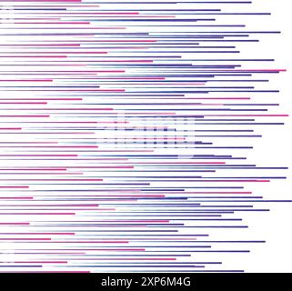 Lignes de vitesse colorées. Rayons horizontaux de mouvement comique Illustration de Vecteur