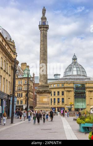 Greys Monument dans le centre historique de Newcastle upon Tyne, Angleterre Banque D'Images