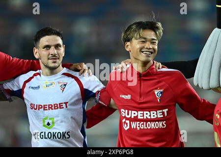 Zabrze, Polska 2 Sierpien 2024 - Soichiro Kozuki de Gornika Zabrze pendant le PKO BP Ekstraklasa match, Gornik Zabrze v Pogon Szczecin na Arena Zabr Banque D'Images