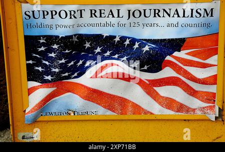 LEWISTON/IDAHO ( ETATS-UNIS 02. Janvier 2018   support Real journalis, Lewiston Tribune quotidien. (Photo.Francis Joseph Dean /Deanimages/ Banque D'Images