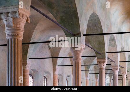 Sala del Nuti, ancienne bibliothèque Malatestiana. Cesena, Émilie-Romagne, Italie, Europe. Banque D'Images