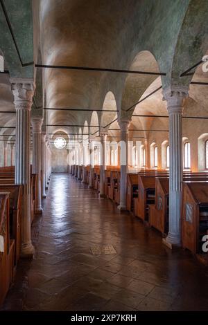 Sala del Nuti, ancienne bibliothèque Malatestiana. Cesena, Émilie-Romagne, Italie, Europe. Banque D'Images