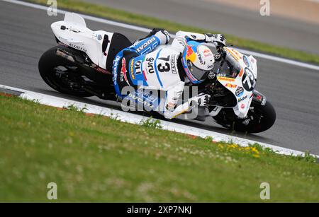 Alex Marquez de Gresini Racing MotoGP lors du Monster Energy British Grand Prix MotoGP 2024 à Silverstone, Towcester. Date de la photo : dimanche 4 août 2024. Banque D'Images