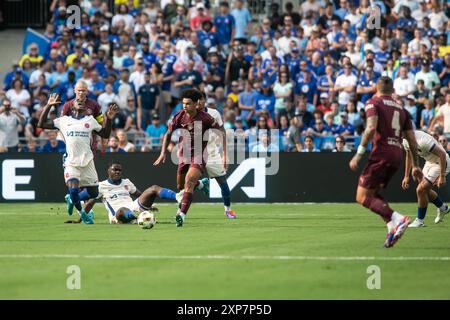 Columbus, Ohio, États-Unis. 3 août 2024. Manchester City affronte le Chelsea FC dans un match amical international au Ohio Stadium. Crédit : Kindell Buchanan/Alamy Live News Banque D'Images