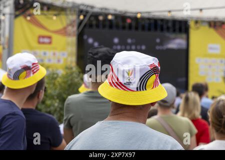 Middelkerke, Belgique. 04 août 2024. Cette photo montre le Festival Olympique, le dimanche 04 août 2024 à Middelkerke. Les Jeux de la XXXIIIe Olympiade se déroulent à Paris du 26 juillet au 11 août. La délégation belge compte 165 athlètes dans 21 sports. BELGA PHOTO NICOLAS MAETERLINCK crédit : Belga News Agency/Alamy Live News Banque D'Images