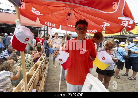 Middelkerke, Belgique. 04 août 2024. Cette photo montre le Festival Olympique, le dimanche 04 août 2024 à Middelkerke. Les Jeux de la XXXIIIe Olympiade se déroulent à Paris du 26 juillet au 11 août. La délégation belge compte 165 athlètes dans 21 sports. BELGA PHOTO NICOLAS MAETERLINCK crédit : Belga News Agency/Alamy Live News Banque D'Images