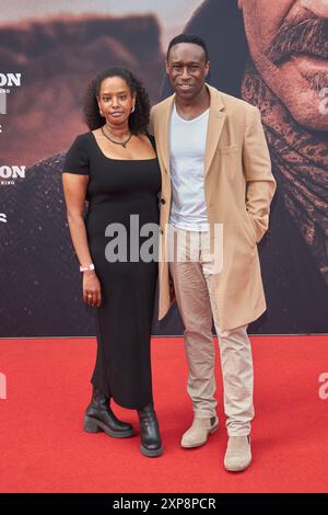 Rosina Kaleab und Jerry Kwarteng - Deutschlandpremiere des films HORIZON im Zoo Palast à Berlin AM 08.04.2024. Deutschlandpremiere HORIZON *** Rosina Kaleab et Jerry Kwarteng première allemande du film HORIZON au Zoo Palast de Berlin le 08 04 2024 première allemande HORIZON Banque D'Images