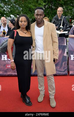 Rosina Kaleab und Jerry Kwarteng BEI der Deutschlandpremiere des Kinofilms 'Horizon' im Zoo Palast. Berlin, 04.08.2024 Banque D'Images