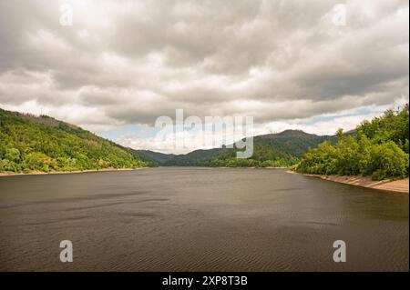 Réservoir de la rivière Oder à Bad Lauterberg Banque D'Images