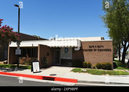 DOWNEY, CALIFORNIE - 28 JUILLET 2024 : Chambre de commerce de Downey au Civic Center. Banque D'Images