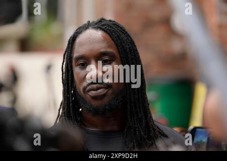 Latrobe, Pennsylvanie, États-Unis. 3 août 2024. 3 août 2024 : Markus Golden #91 lors du Pittsburgh Steelers Training Camp à Latrobe PA au Vincent College. Brook Ward/AMG (crédit image : © AMG/AMG via ZUMA Press Wire) USAGE ÉDITORIAL SEULEMENT! Non destiné à UN USAGE commercial ! Banque D'Images