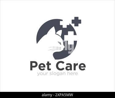 conception du logo pet care medical consult Illustration de Vecteur