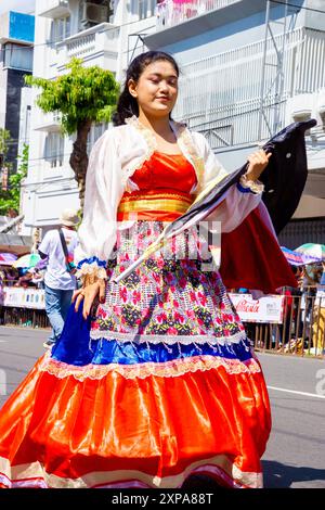 Matador danse de l'Inde sur le 3ème BEN Carnaval. Cette danse expressive mouvements qui imite la corrida espagnole Banque D'Images