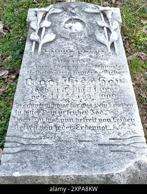 Zvorrnik, Bosnie-Herzégovine – février 2023 : le cimetière juif est un monument national de Bosnie-Herzégovine. Banque D'Images