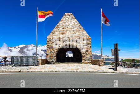 Le Fuscher Toerl sur la haute route alpine Grossglockner, Autriche - personne Banque D'Images