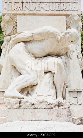 Monument aux morts de la Grande Guerre (Monumento AOS Mortos da Grande Guerra), Avenida Da Liberdade, Lisbonne, Portugal Banque D'Images