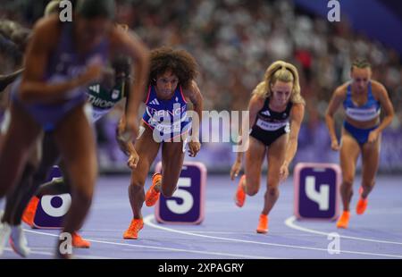 Paris, France. 4 août 2024. Renelle Lamote (France) participe à la finale du 800m féminin le jour 9. Crédit : Ulrik Pedersen/Alamy Live News Banque D'Images