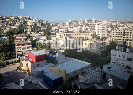 Jénine, Palestine. 17 juillet 2024. Djénine est une ville palestinienne située au nord de la Cisjordanie occupée. En juillet, la Cour internationale de Justice de la Haye a rendu un avis consultatif déclarant qu'Israël occupait illégalement la Cisjordanie et Jérusalem-est depuis 57 ans. (Photo de Sally Hayden/SOPA images/SIPA USA) crédit : SIPA USA/Alamy Live News Banque D'Images