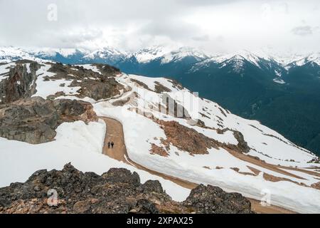 Randonnée alpine Banque D'Images