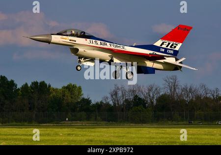 Équipe de démonstration F16 Viper de l'USAF. Banque D'Images