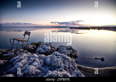 La mer de Salton, Californie, États-Unis Banque D'Images