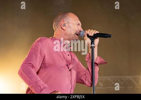 Biagio Antonacci Live a Teatro Antico di Taormina 1 Agosto 2024 Banque D'Images