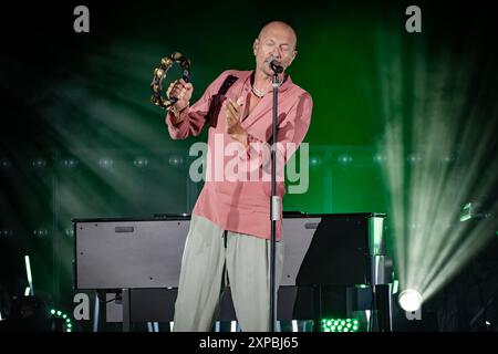 Biagio Antonacci Live a Teatro Antico di Taormina 1 Agosto 2024 Banque D'Images