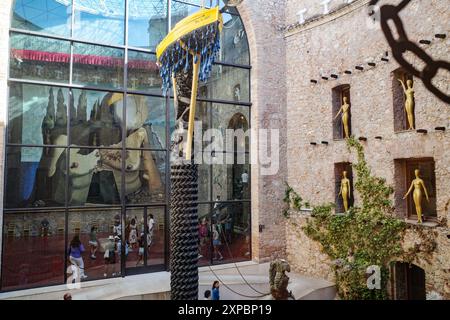 Figueres, Espagne - 3 août 2024 : intérieur du Théâtre-Musée de Salvador Dali, Figueres, Catalogne Banque D'Images