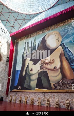 Figueres, Espagne - 3 août 2024 : intérieur du Théâtre-Musée de Salvador Dali, Figueres, Catalogne Banque D'Images