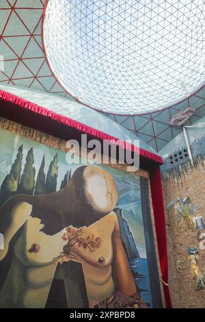 Figueres, Espagne - 3 août 2024 : intérieur du Théâtre-Musée de Salvador Dali, Figueres, Catalogne Banque D'Images