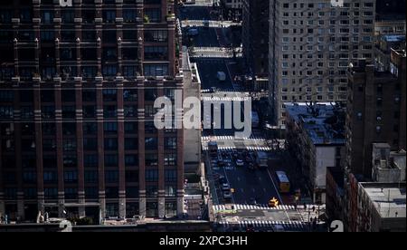 New York, États-Unis. 08 mars 2024. Vue sur New York. Crédit : Britta Pedersen/dpa/Alamy Live News Banque D'Images