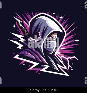 Logo de personnage Gaming et Graphic Design Illustration de Vecteur