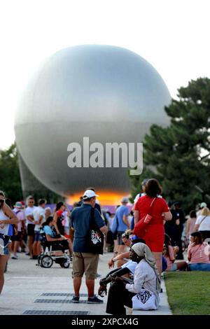 Paris, France. 04 août 2024. Illustration lors des Jeux Olympiques Paris 2024 à Paris, France le 4 août 2024. Photo de Karim ait Adjedjou/ABACAPRESS. COM Credit : Abaca Press/Alamy Live News Banque D'Images