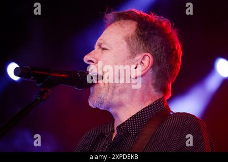 STOCKHOLM, Suède. , . L'acteur canadien Kiefer Sutherland se produit avec son groupe au Grona Lund à Stockholm, en Suède, le 05 août 2024. Photo : Mickan Mörk/TT/Code 11576 crédit : TT News Agency/Alamy Live News Banque D'Images