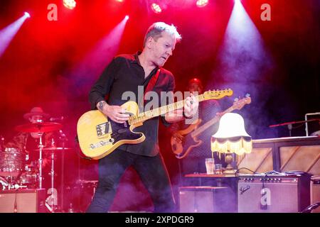 STOCKHOLM, Suède. , . L'acteur canadien Kiefer Sutherland se produit avec son groupe au Grona Lund à Stockholm, en Suède, le 05 août 2024. Photo : Mickan Mörk/TT/Code 11576 crédit : TT News Agency/Alamy Live News Banque D'Images